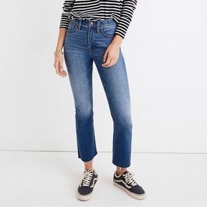 Madewell Cali Demi-Boot Jeans in Kemper Wash: Back-Seam Edition Sz 26